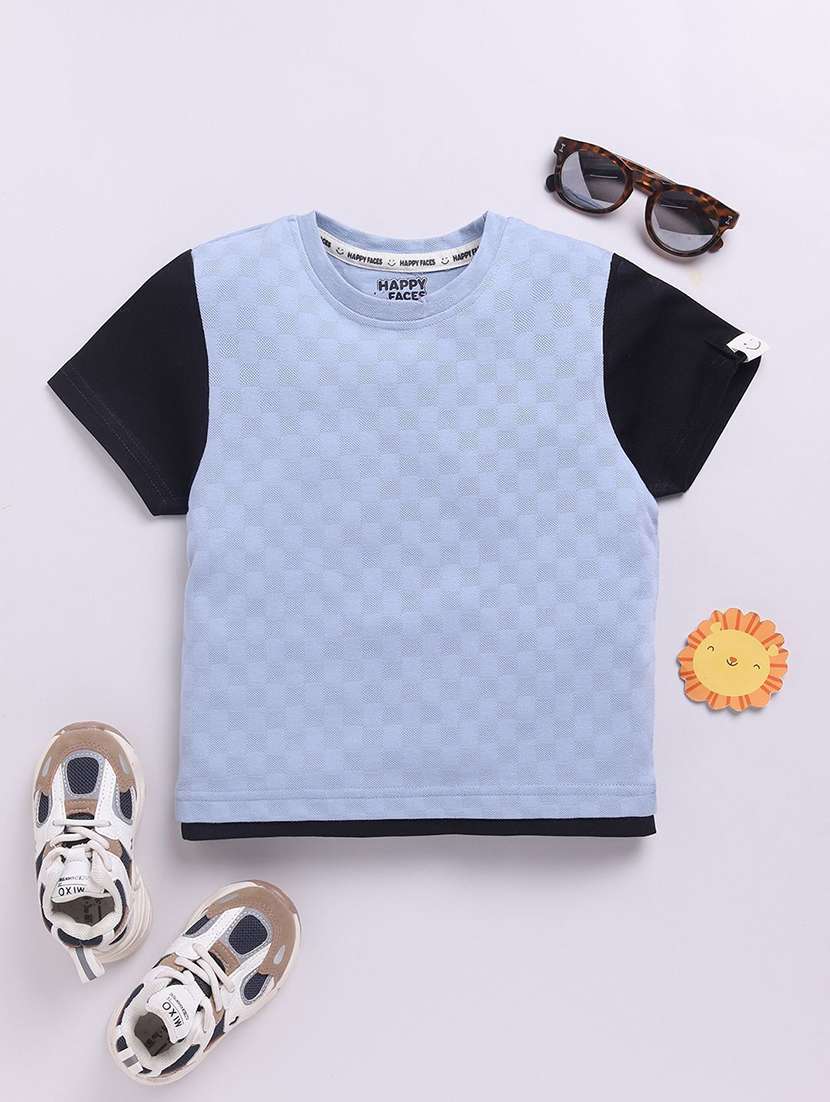 boys color blocked short sleeve t-shirt