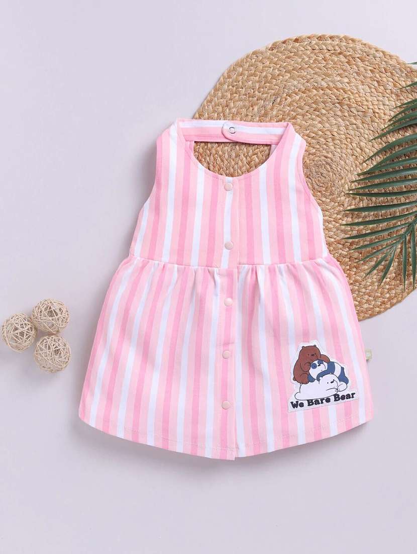 girls printed sleeveless a-line dress