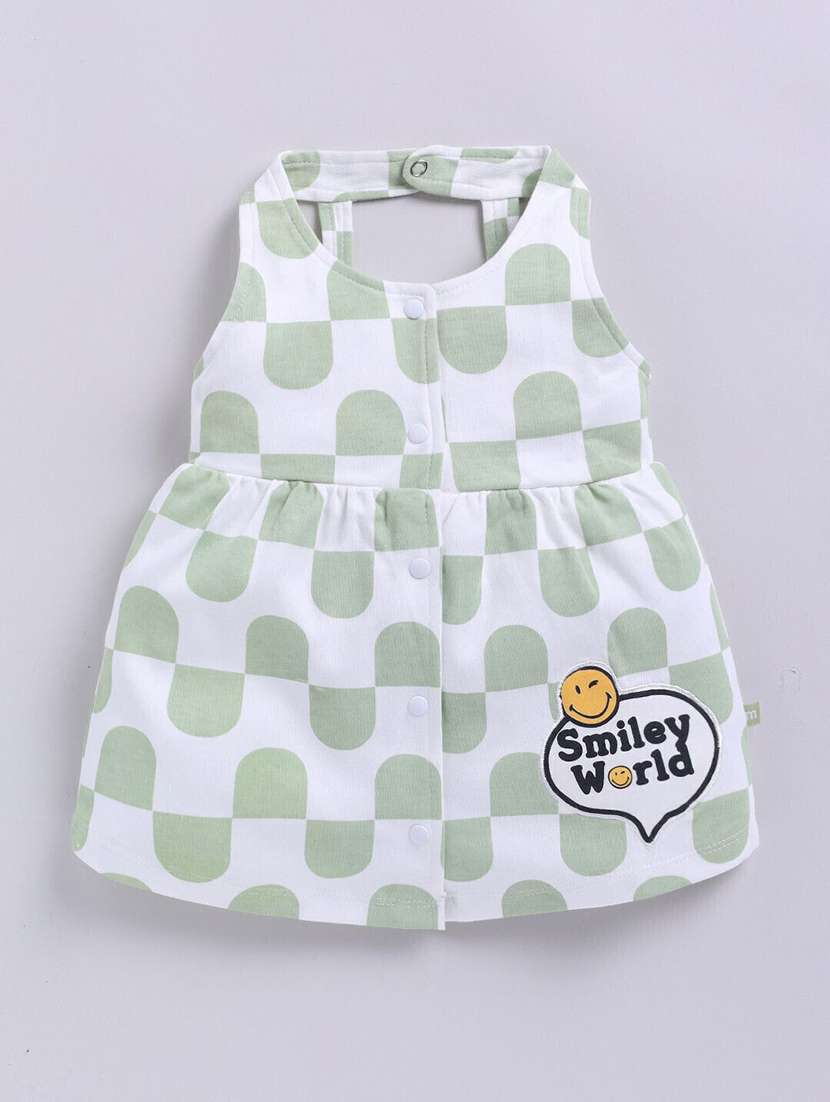 girls printed sleeveless dress