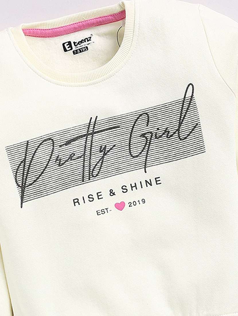 girls printed long sleeve sweatshirt - 22283358 -  Standard Image - 3