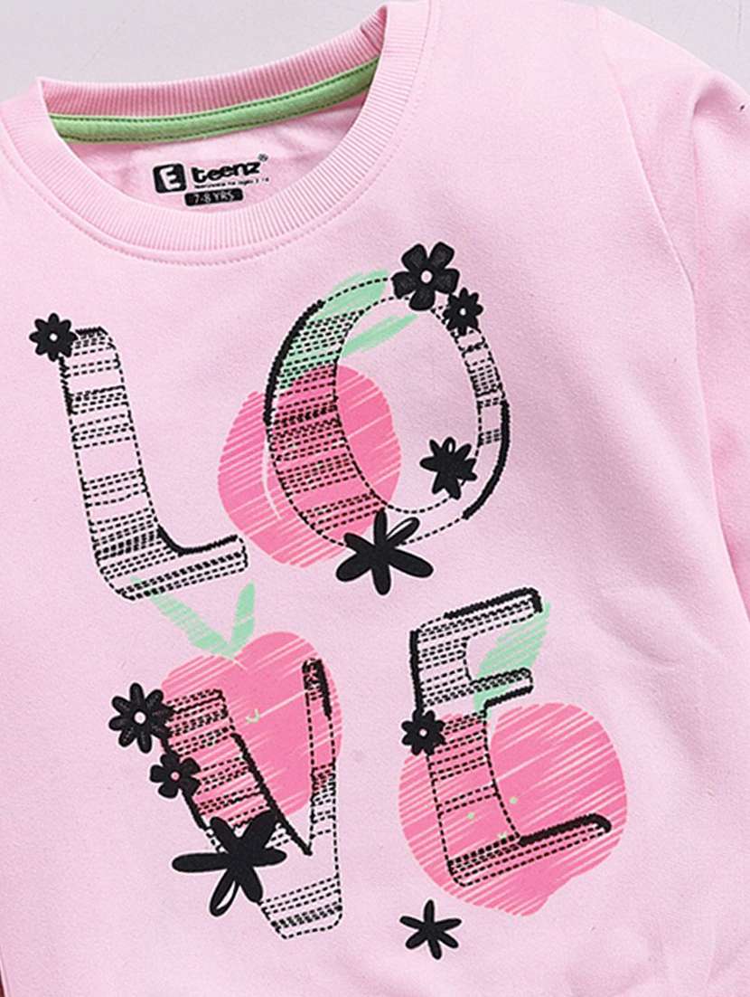 girls printed long sleeve sweatshirt - 22283366 -  Standard Image - 3