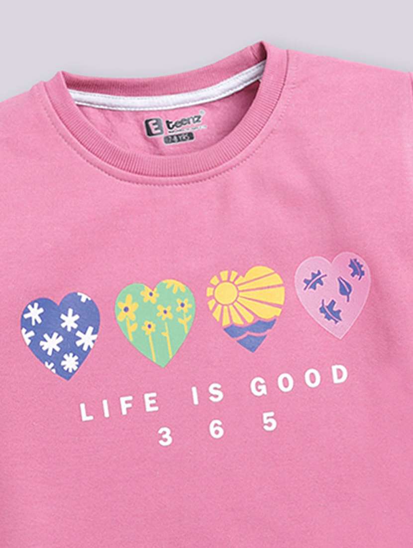 girls printed long sleeve sweatshirt - 22283367 -  Standard Image - 3