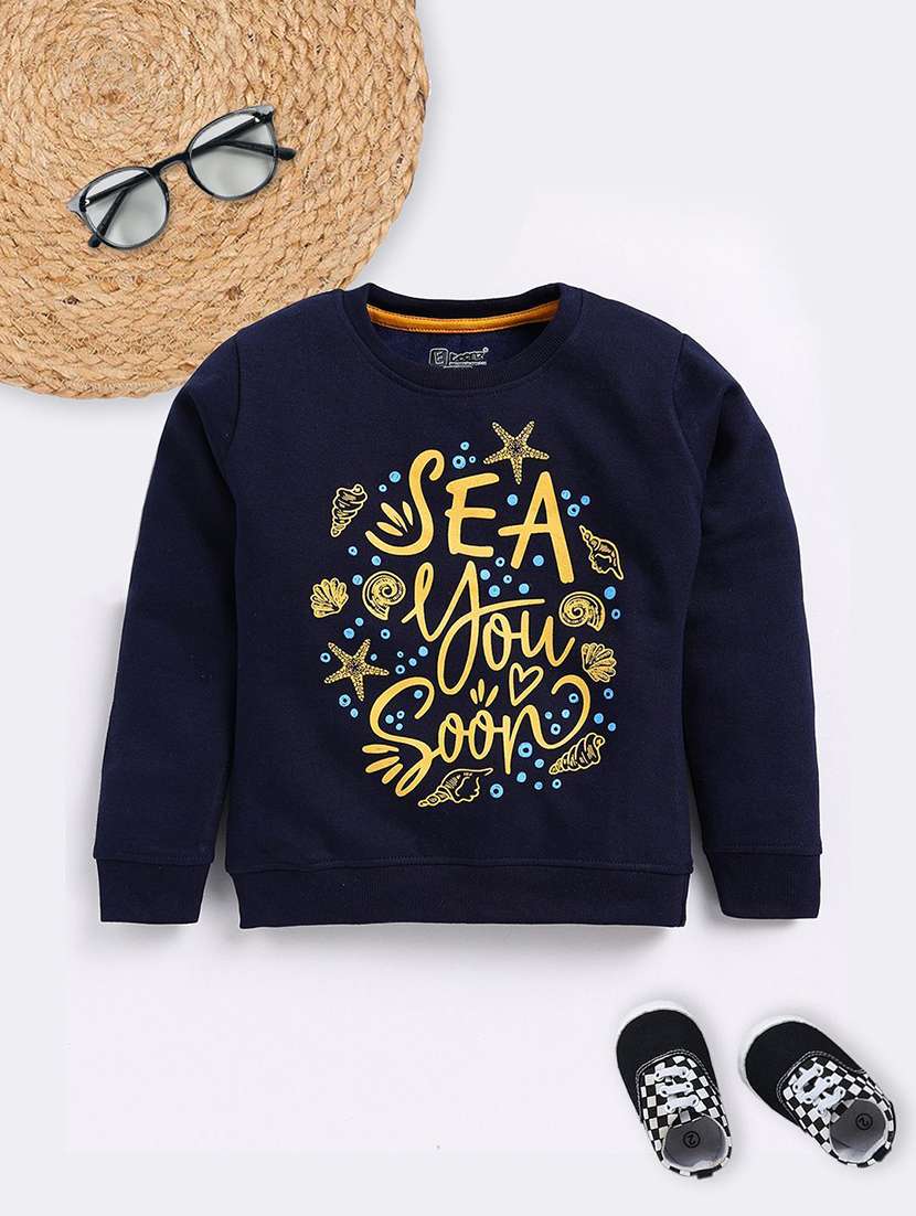 girls printed long sleeve sweatshirt