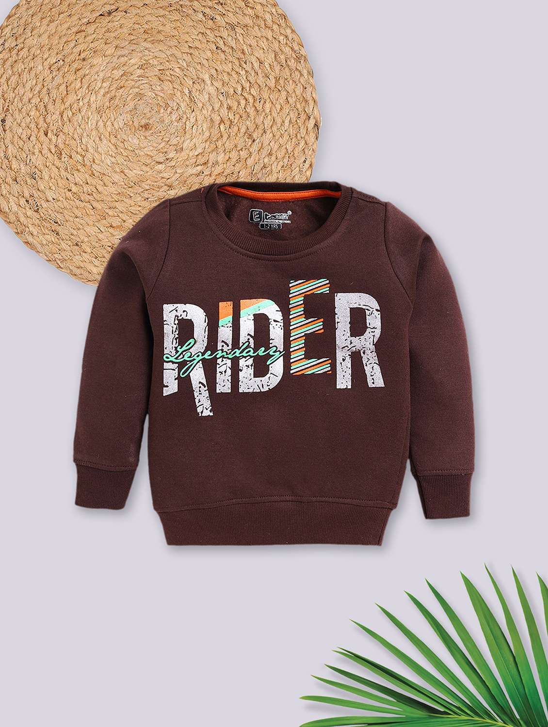 girls printed long sleeve sweatshirt