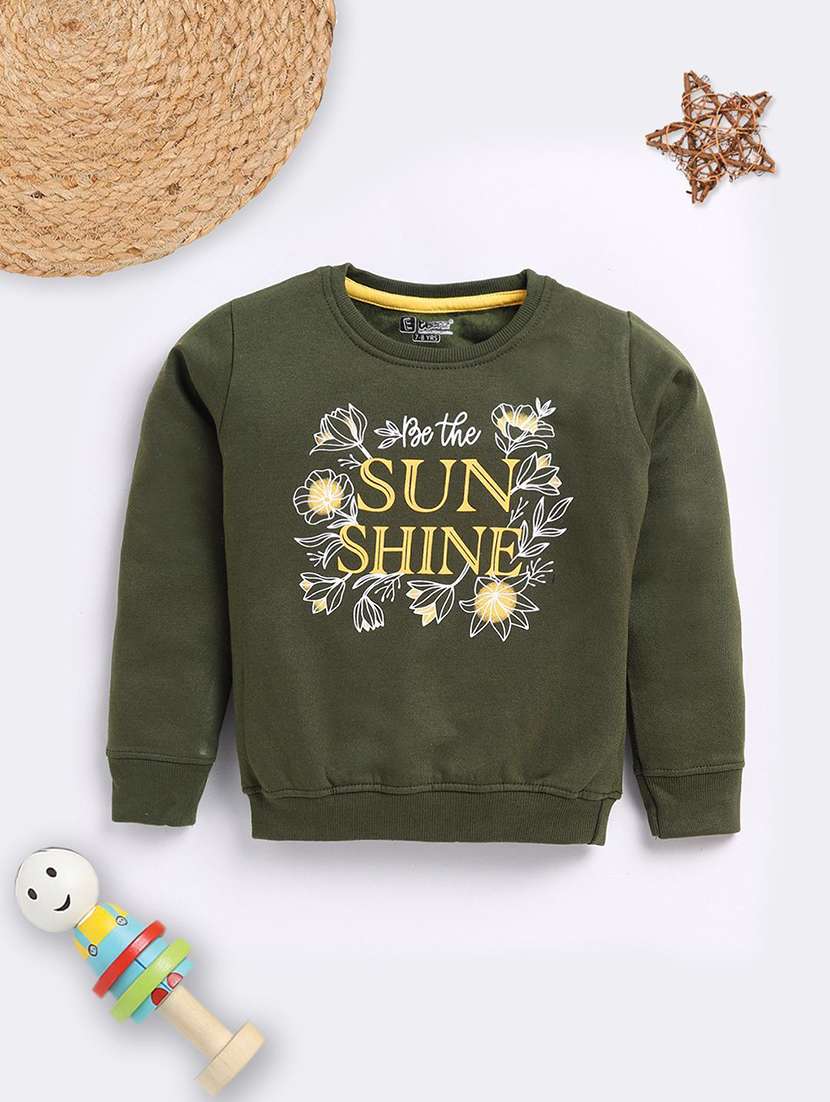 kids printed long sleeve sweatshirt
