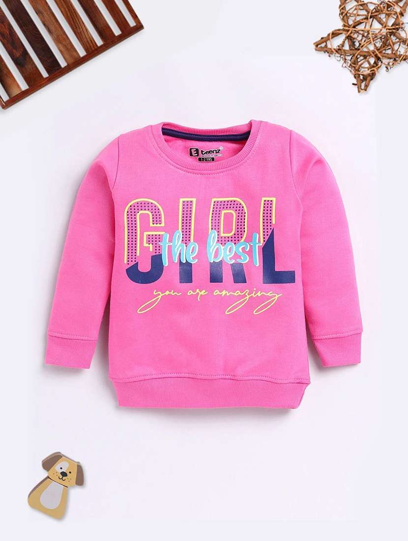 kids printed long sleeve sweatshirt
