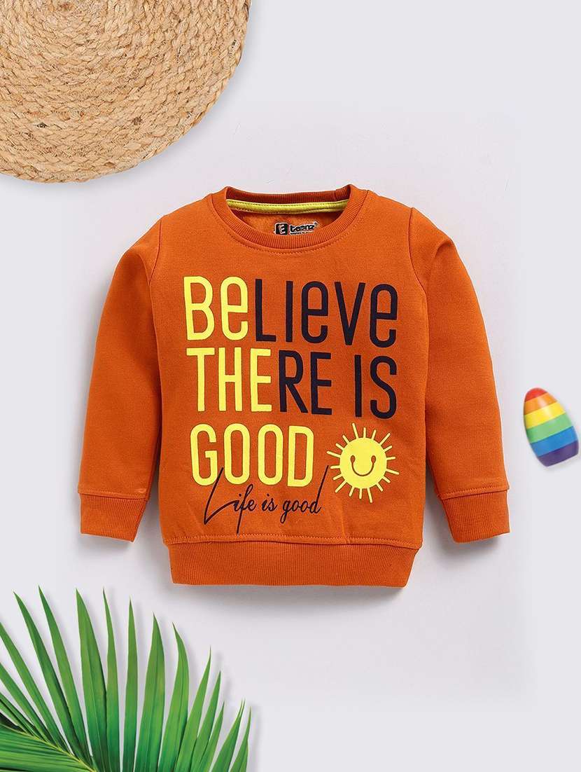 kids printed long sleeve sweatshirt