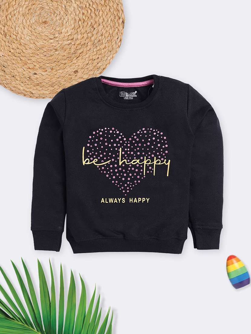 kids printed long sleeve sweatshirt