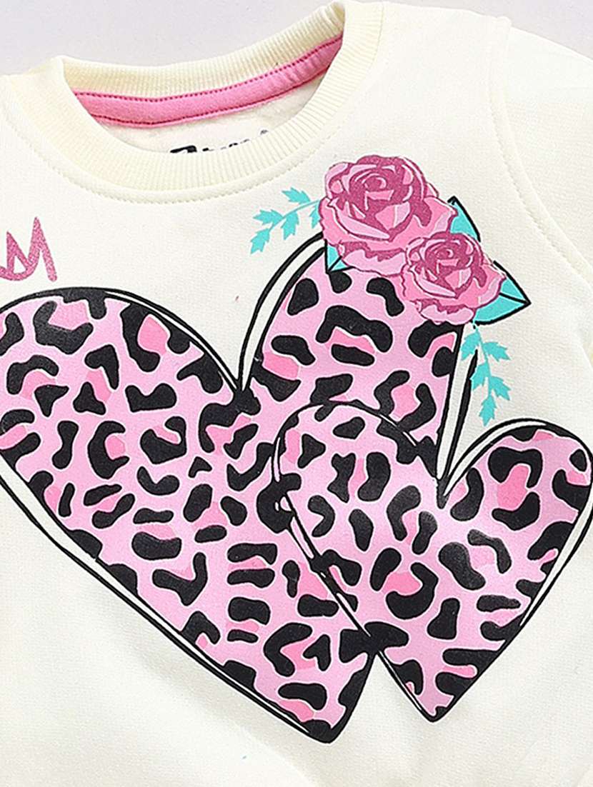 girls printed long sleeve sweatshirt - 22283394 -  Standard Image - 3