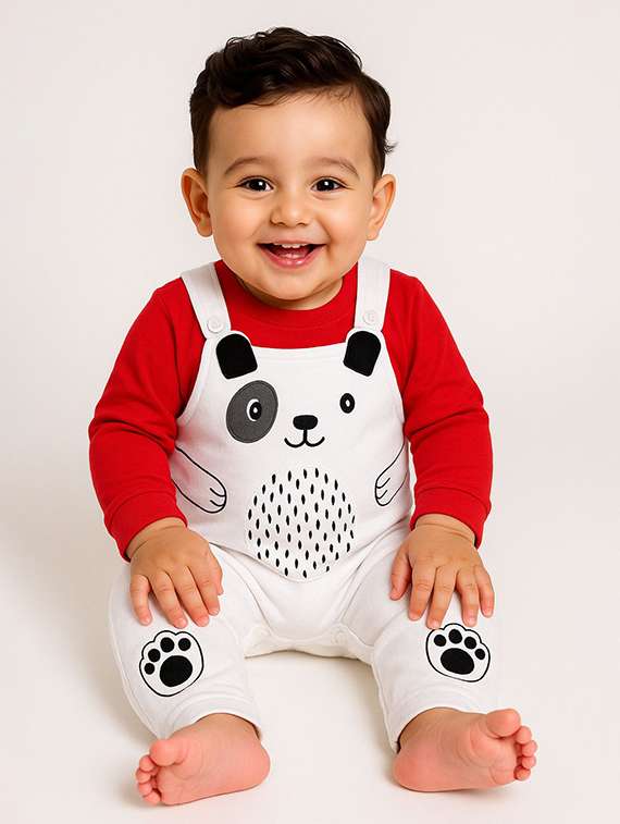 kids printed long sleeve romper