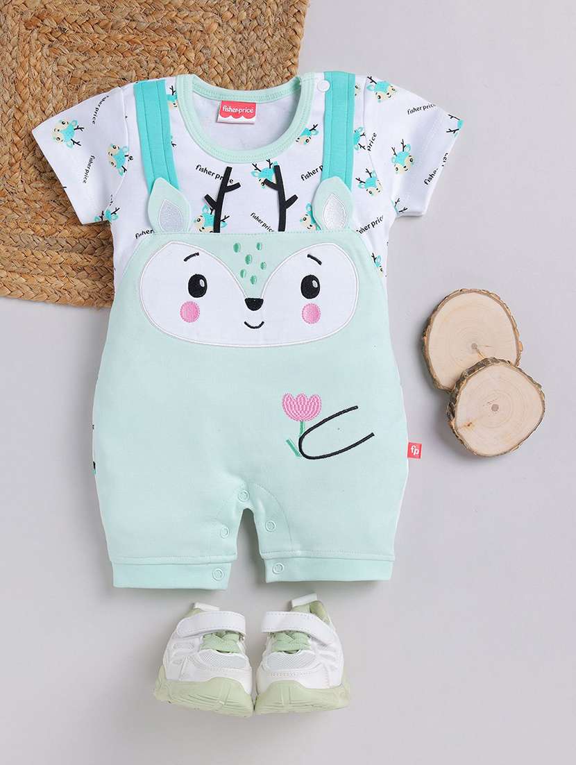 kids printed short sleeve romper