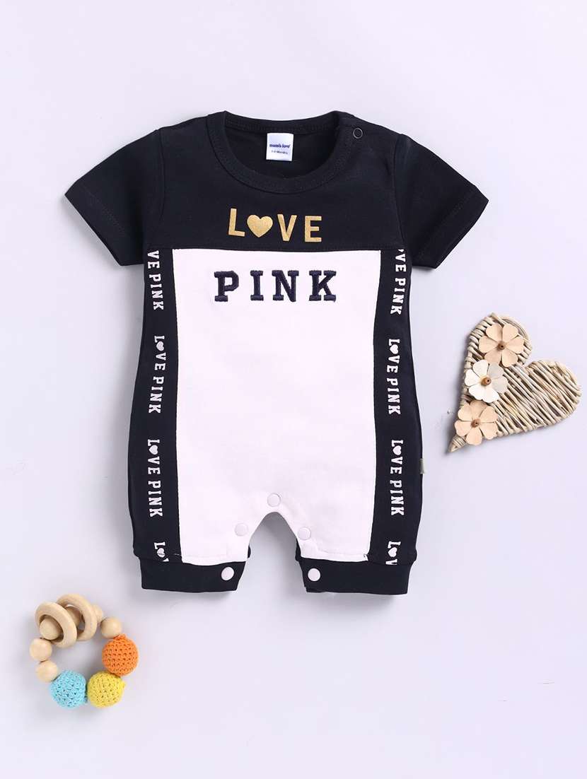 kids printed short sleeve romper