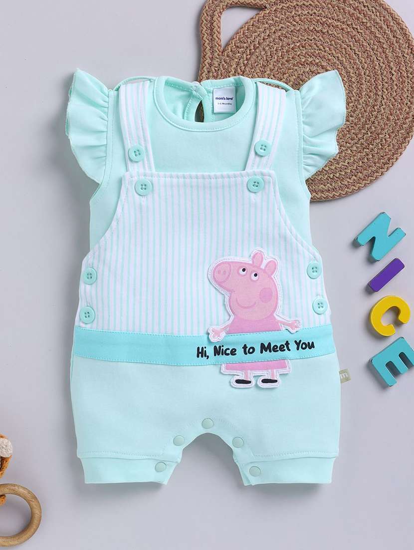 kids printed short sleeve romper