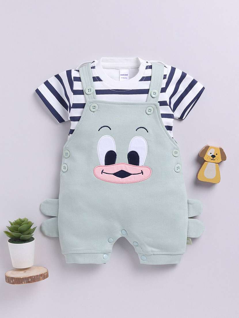 kids printed short sleeve romper