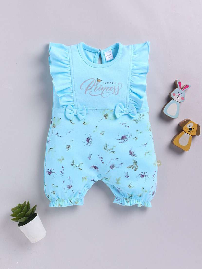 kids printed sleveless romper