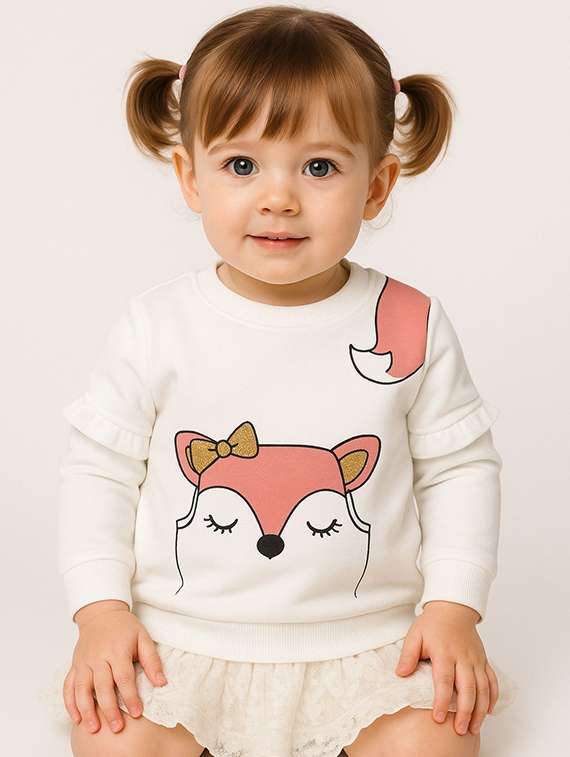 kids printed long sleeve sweatshirt