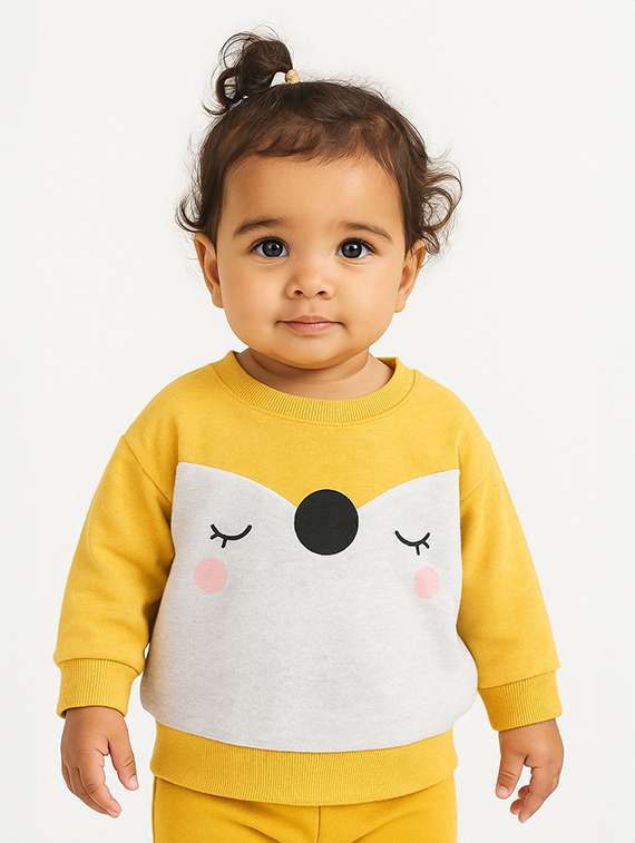 kids printed long sleeve sweatshirt