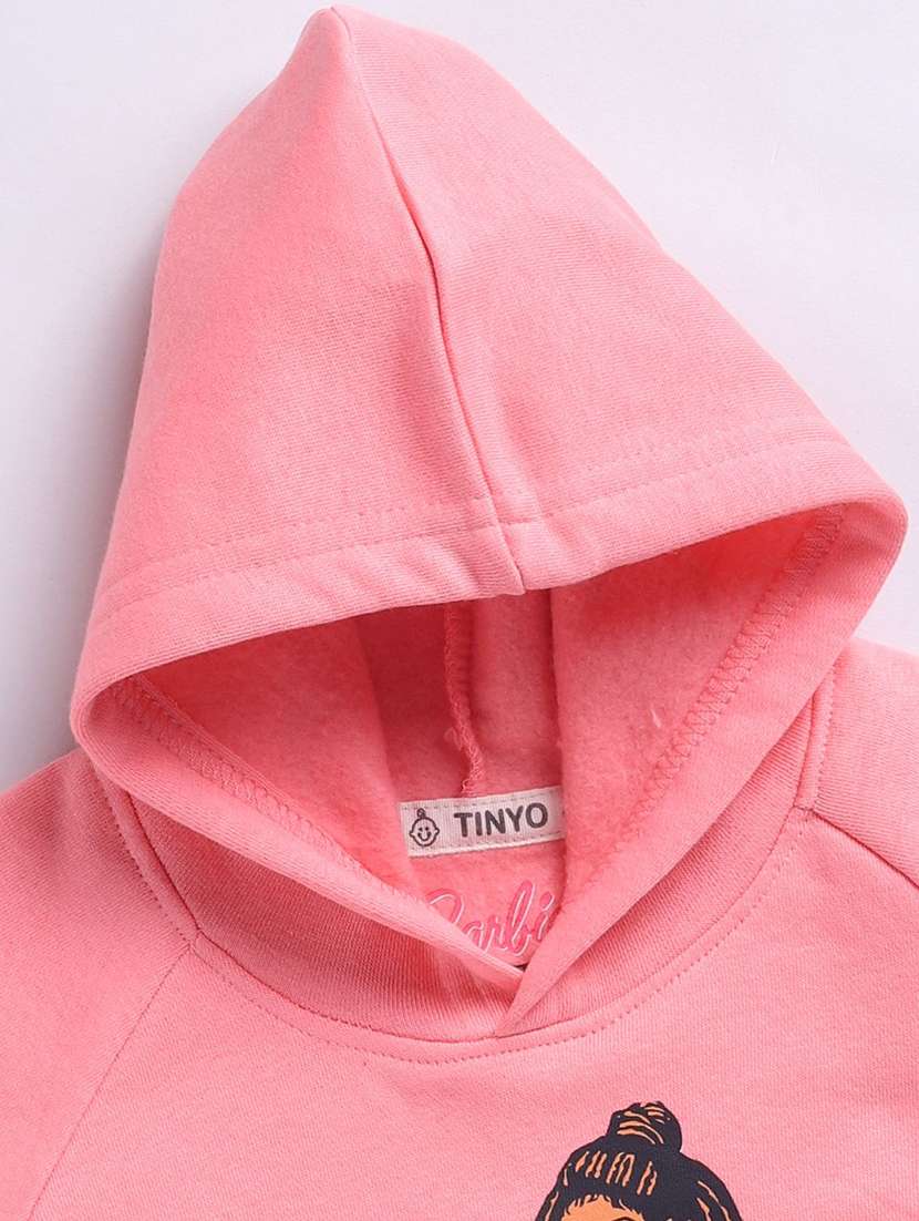 girls printed long sleeve hooded sweatshirt - 22283597 -  Standard Image - 3