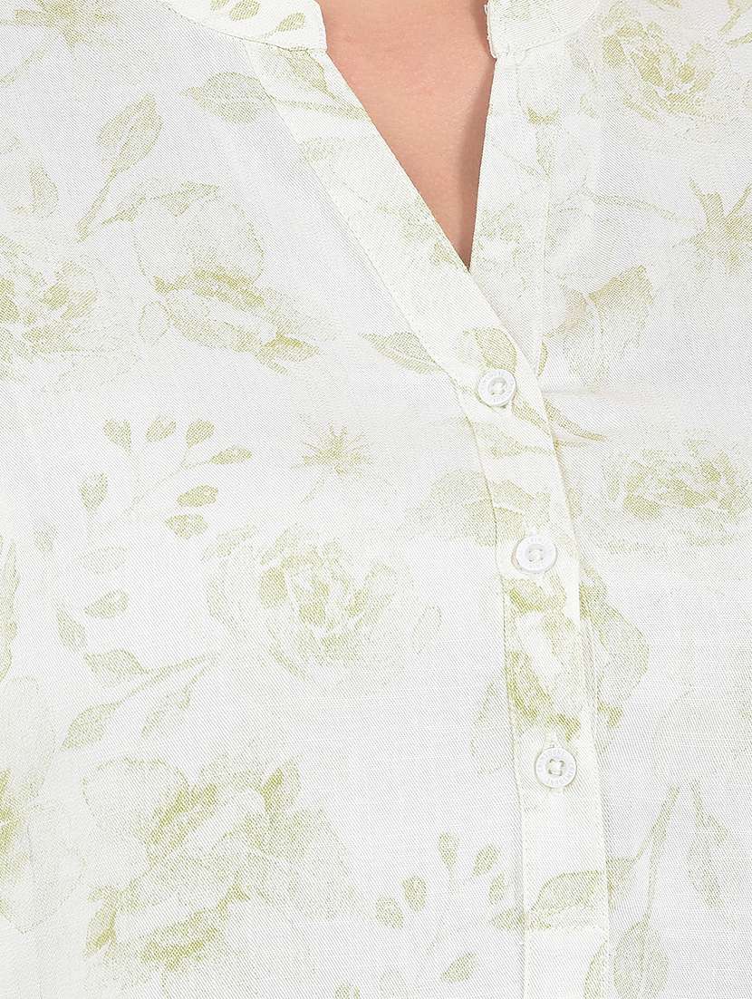 women printed three quarter sleeve kurti - 22283645 -  Standard Image - 5