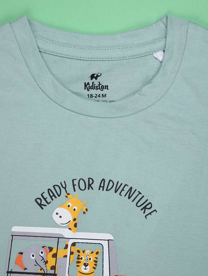 kids pack of 2 printed shorts co-ord set - 22284489 -  Standard Image - 3