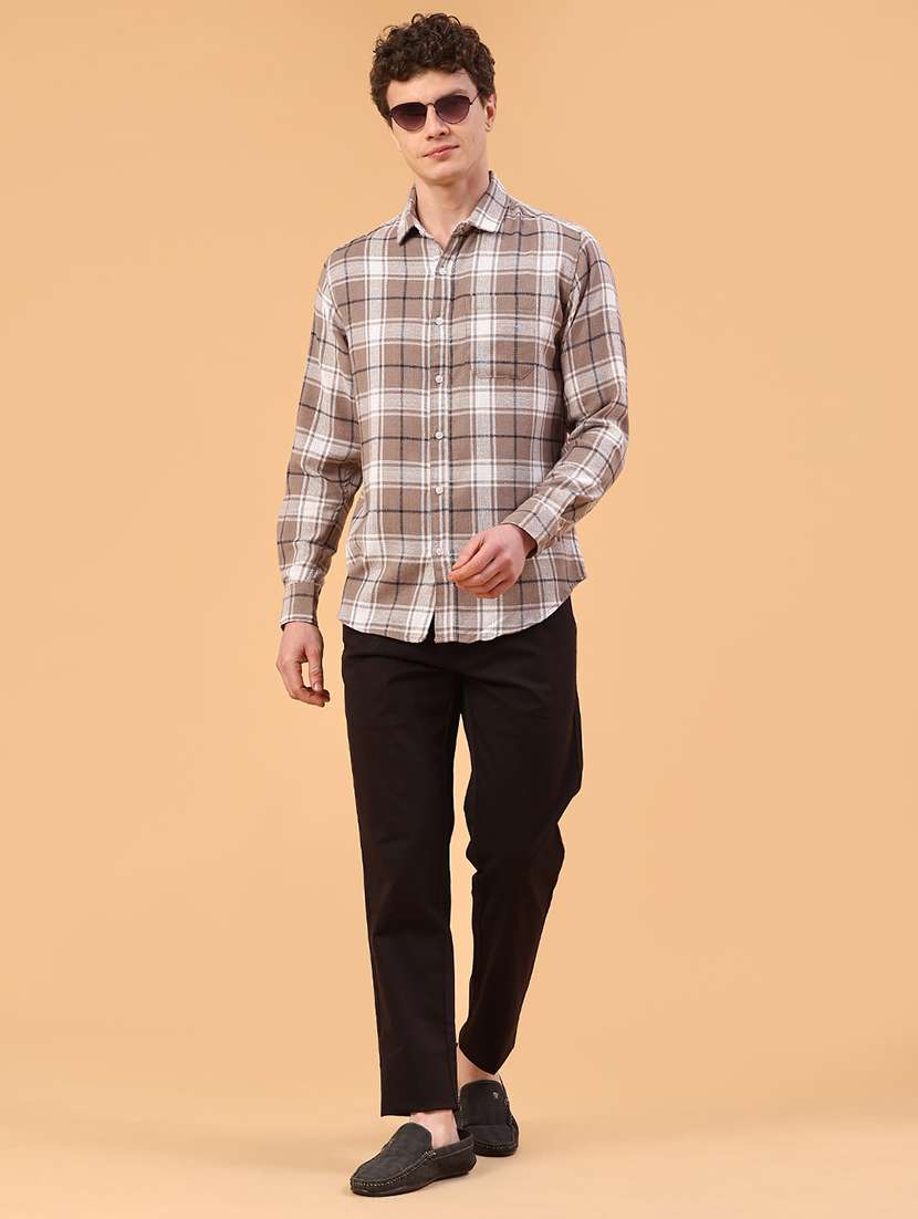men checkered long sleeve regular fit casual shirt - 22284517 -  Standard Image - 5