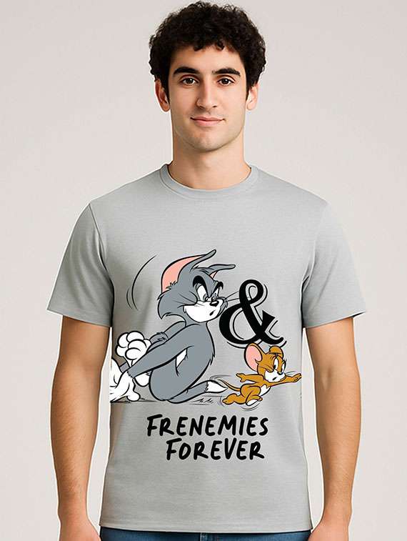 men printed short sleeve regular fit t-shirt