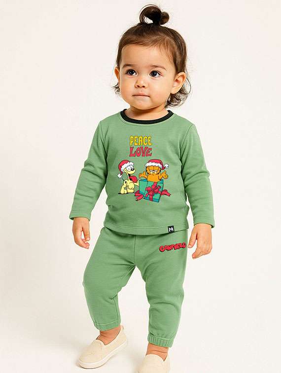 kids printed full length set