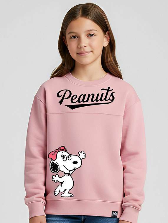 girls printed long sleeve sweatshirt