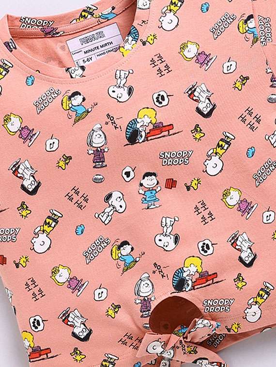 girls printed short sleeve crop tee - 22285186 -  Standard Image - 3