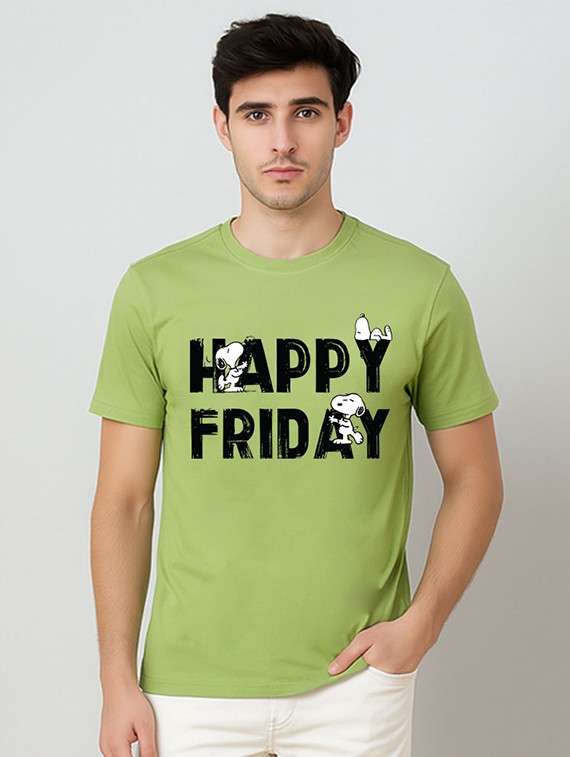 men chest print short sleeve regular fit t-shirt