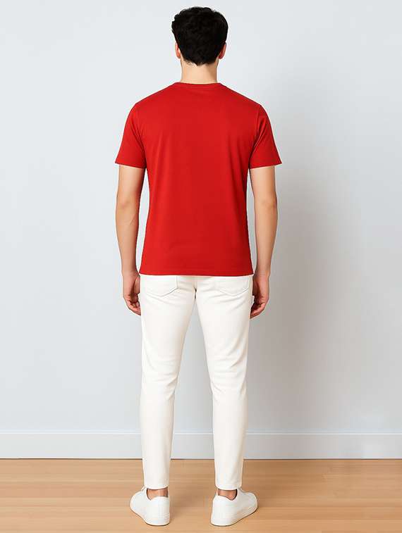 men front print short sleeve regular fit t-shirt - 22285208 -  Standard Image - 3