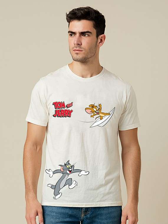 men printed short sleeve regular fit t-shirt