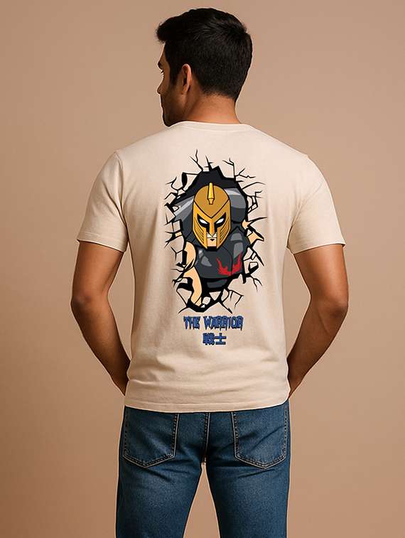 men front & back print short sleeve regular fit t-shirt - 22285233 -  Standard Image - 3