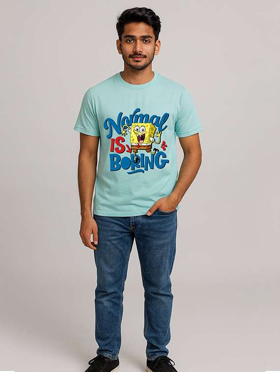 men front print short sleeve regular fit t-shirt - 22285235 -  Standard Image - 3