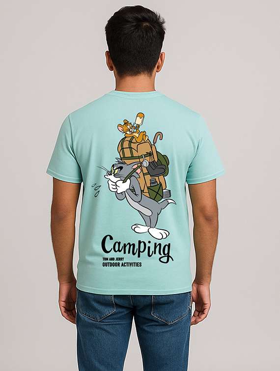 Men Front & Back Print Short Sleeve Regular Fit T-shirt - 22285237 -  Standard Image - 3
