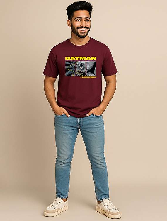 Men Chest Print Short Sleeve Regular Fit T-shirt - 22285263 -  Standard Image - 3