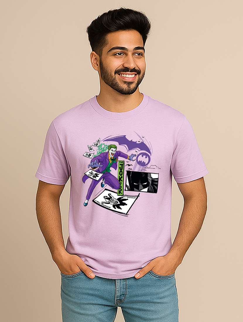 men front print short sleeve regular fit t-shirt