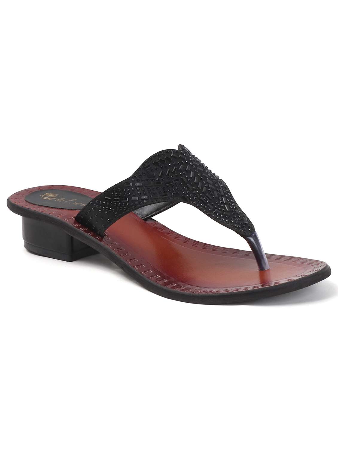 women embellished slip on sandal - 22285347 -  Standard Image - 3