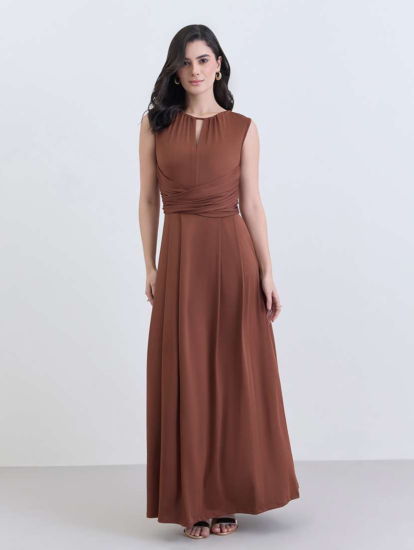 women soldi sleeveless a-line dress