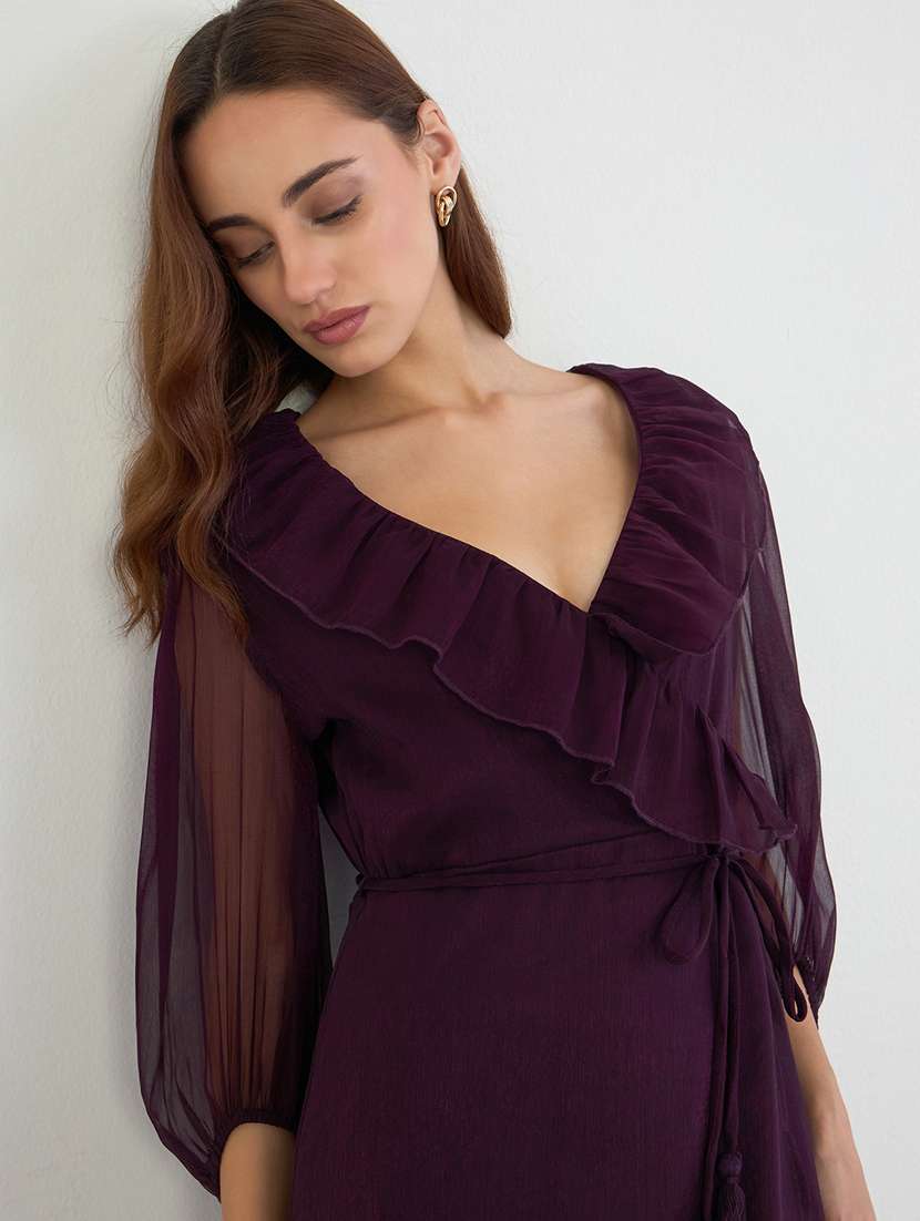 women soldi puff sleeve tiered dress - 22285424 -  Standard Image - 3