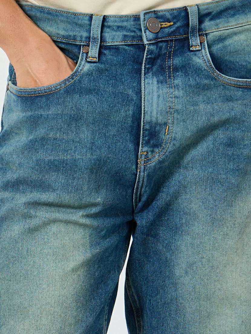 men washed mid rise full length relaxed fit jeans - 22285484 -  Standard Image - 3