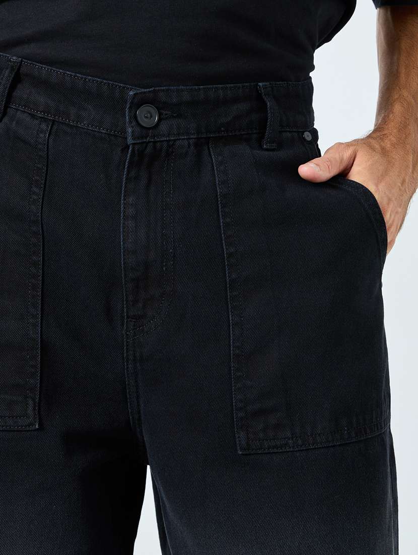 men washed mid rise full length relaxed fit jeans - 22285500 -  Standard Image - 3