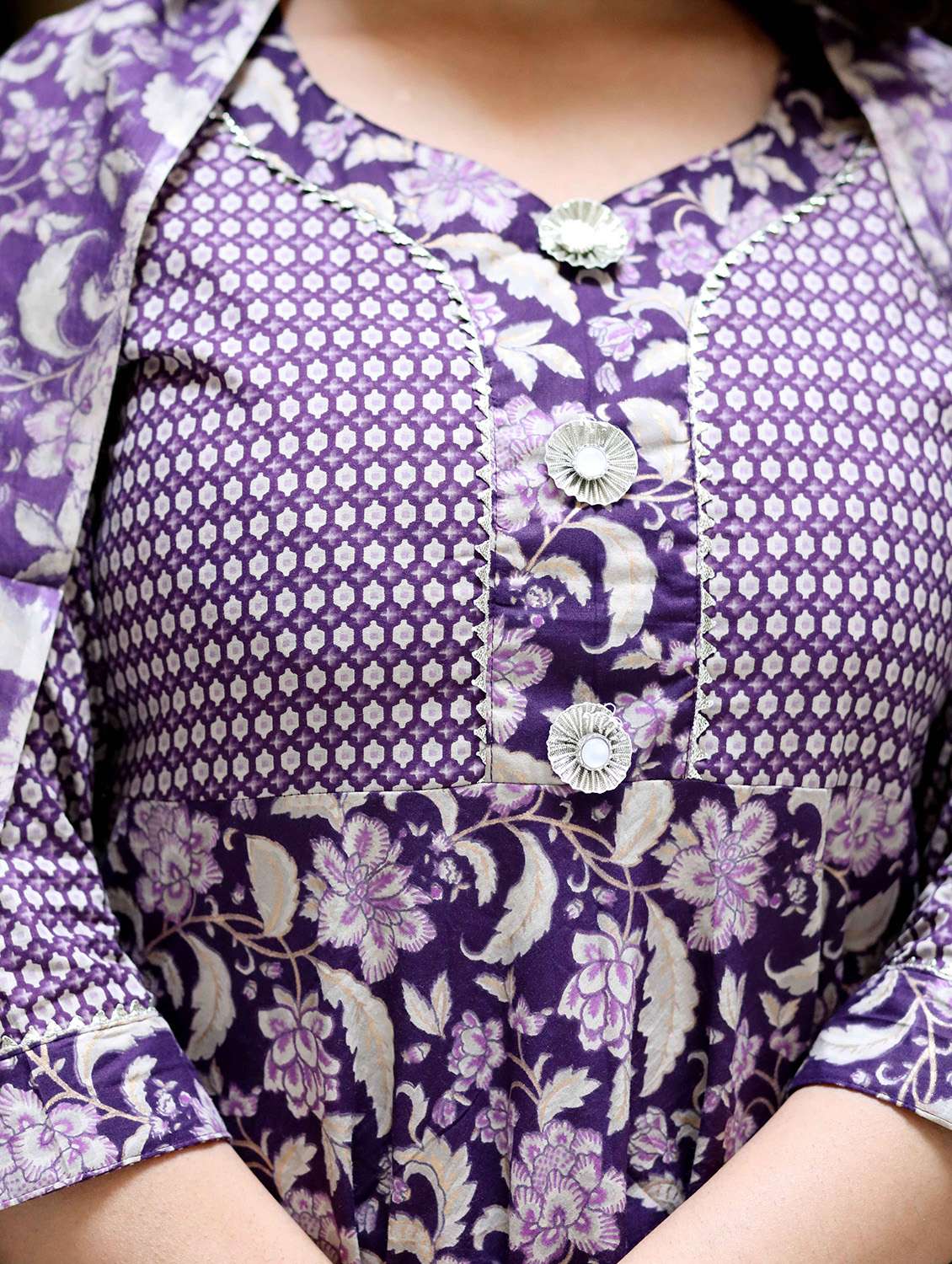 women printed three quarter sleeve kurta with dupatta set - 22285596 -  Standard Image - 5