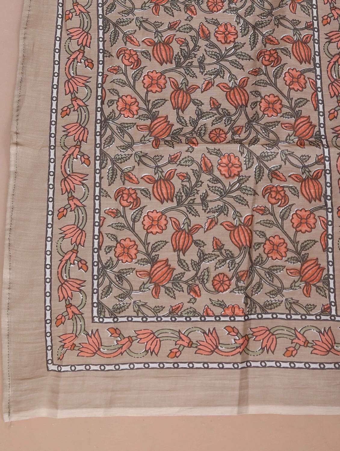 women plus size floral three quarter sleeve kurta with dupatta set - 22285652 -  Standard Image - 5