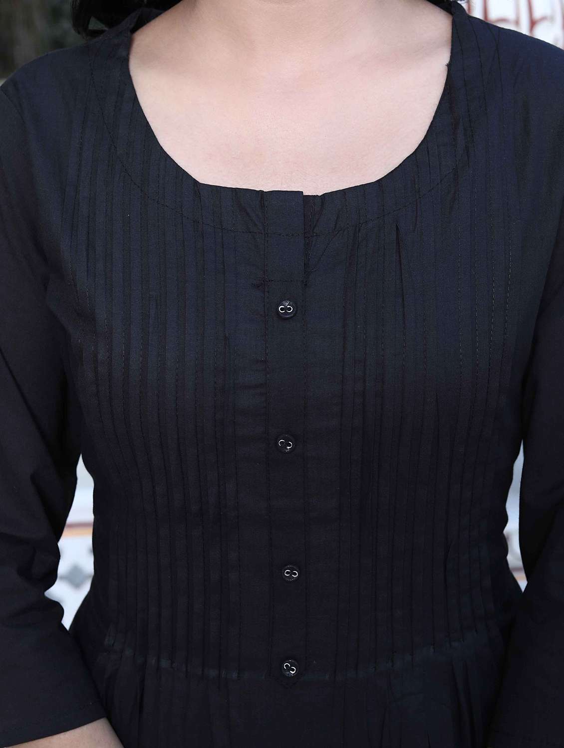 women floral three quarter sleeve kurta pant set - 22285684 -  Standard Image - 3