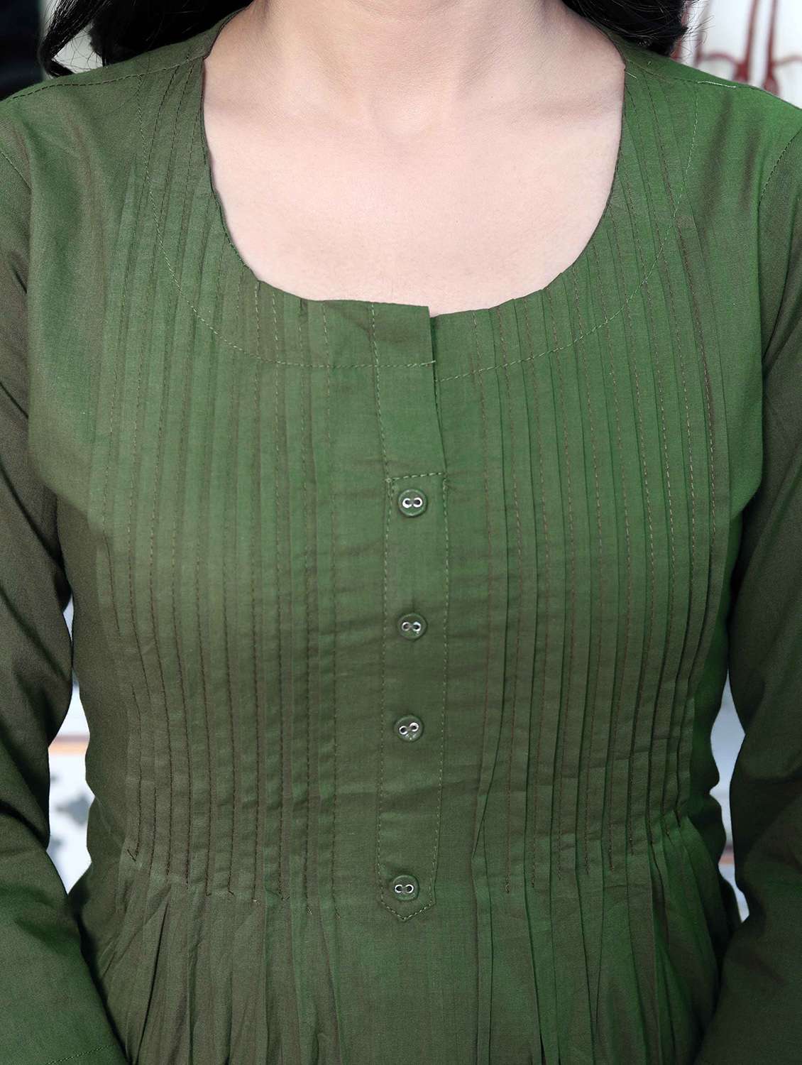 women floral three quarter sleeve kurta pant set - 22285688 -  Standard Image - 3