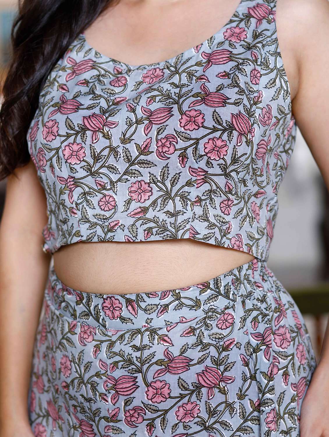 women printed top and skirt co-ord set - 22285711 -  Standard Image - 5