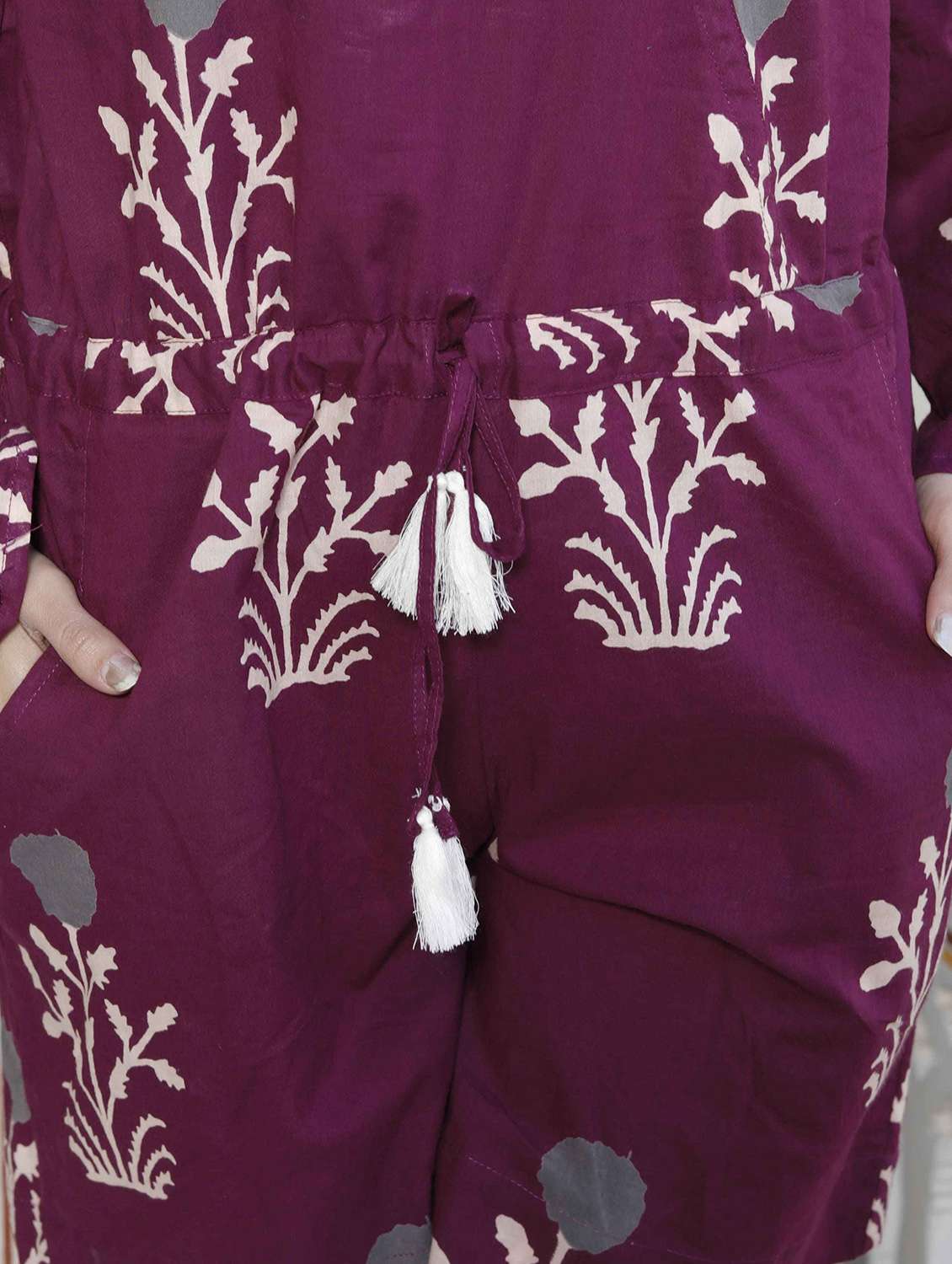 women floral print bell sleeve romper - 22285736 -  Standard Image - 5