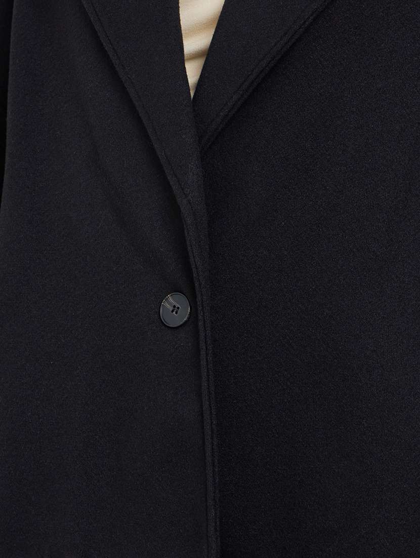 women solid long sleeve trench coat - 22285792 -  Standard Image - 3