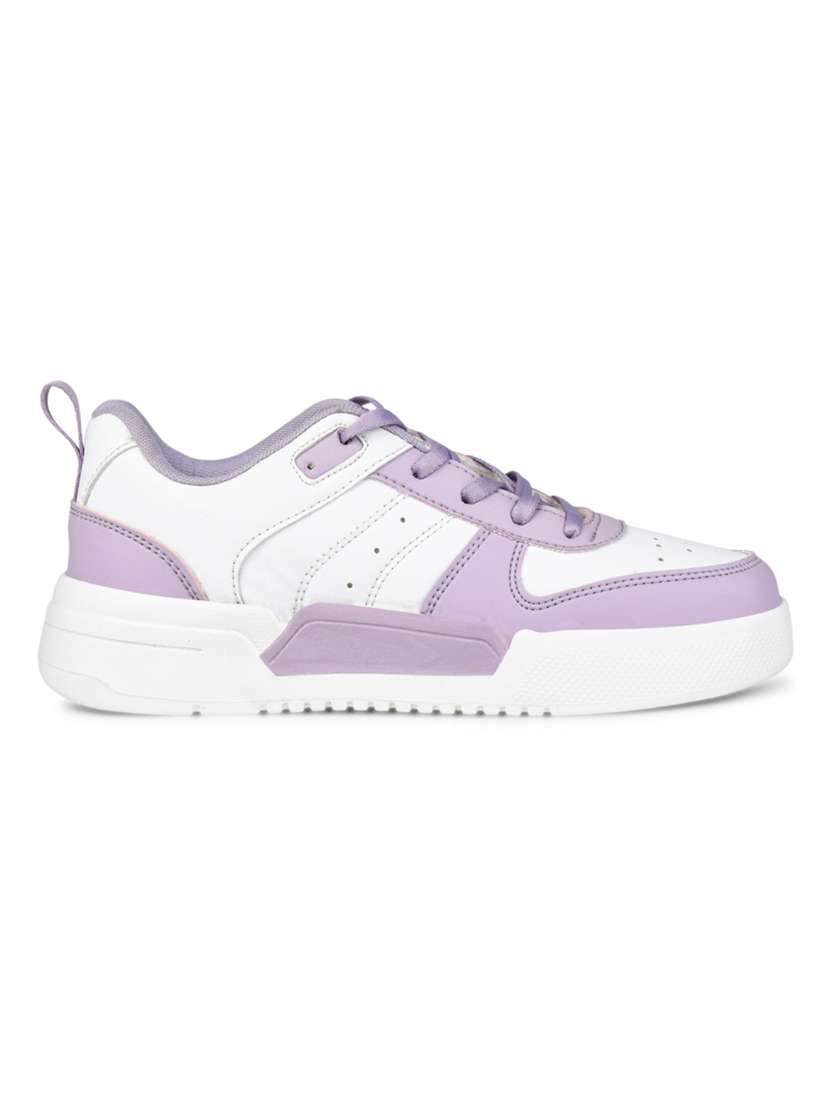 women lavender lace-up sneaker - 22285947 -  Standard Image - 3